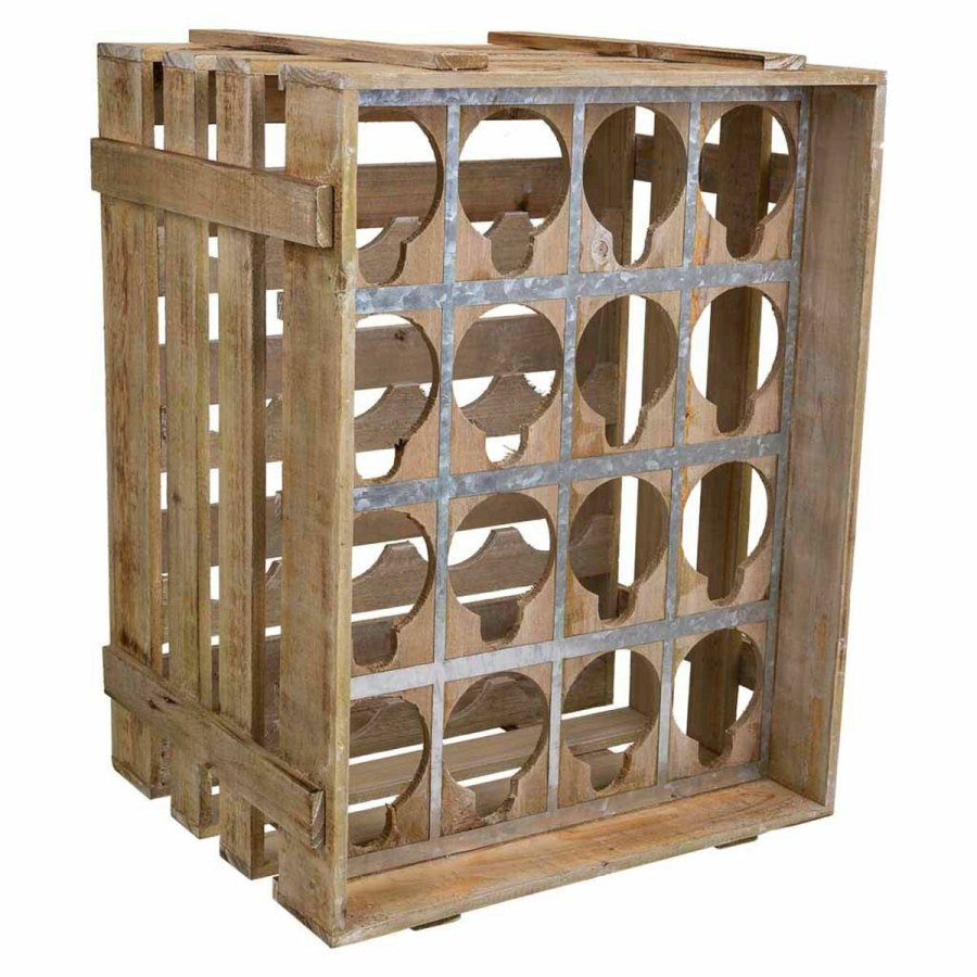 Flaskereol Alexandra House Living Natur Gran 32 x 55 x 41 cm 16 flasker Kasse #1