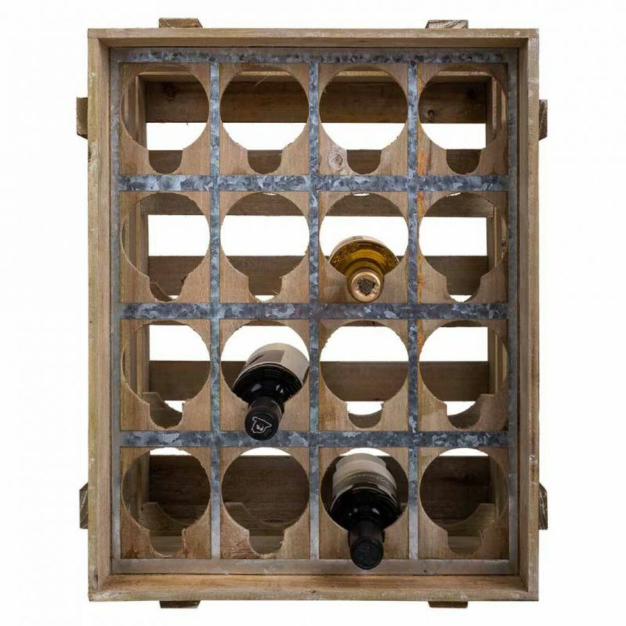Flaskereol Alexandra House Living Natur Gran 32 x 55 x 41 cm 16 flasker Kasse #5
