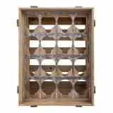 Flaskereol Alexandra House Living Natur Gran 32 x 55 x 41 cm 16 flasker Kasse #9