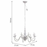 Loftslampe Alexandra House Living Hvid Gr #7