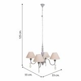 Loftslampe Alexandra House Living Hvid Gr #7