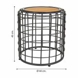 Sofabord Alexandra House Living Brun Sort Gr Jern Gran 44 x 45 x 44 cm #7