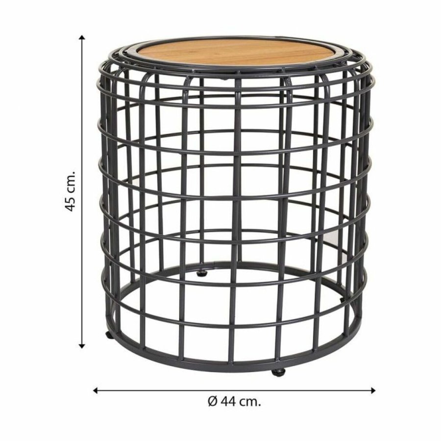 Sofabord Alexandra House Living Brun Sort Gr Jern Gran 44 x 45 x 44 cm #7