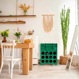 Flaskereol Alexandra House Living PVC Tr Metal 28 x 59 x 45 cm Kiste #5