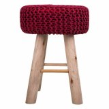 Taburet Alexandra House Living Bourgogne Bambus Svamp Tr MDF 32 x 44 x 32 cm #6