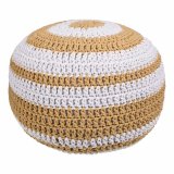 Puf Alexandra House Living Hvid Brun polystyren 45 x 30 x 45 cm #1