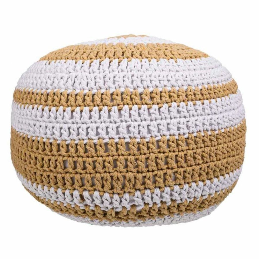 Puf Alexandra House Living Hvid Brun polystyren 45 x 30 x 45 cm #6