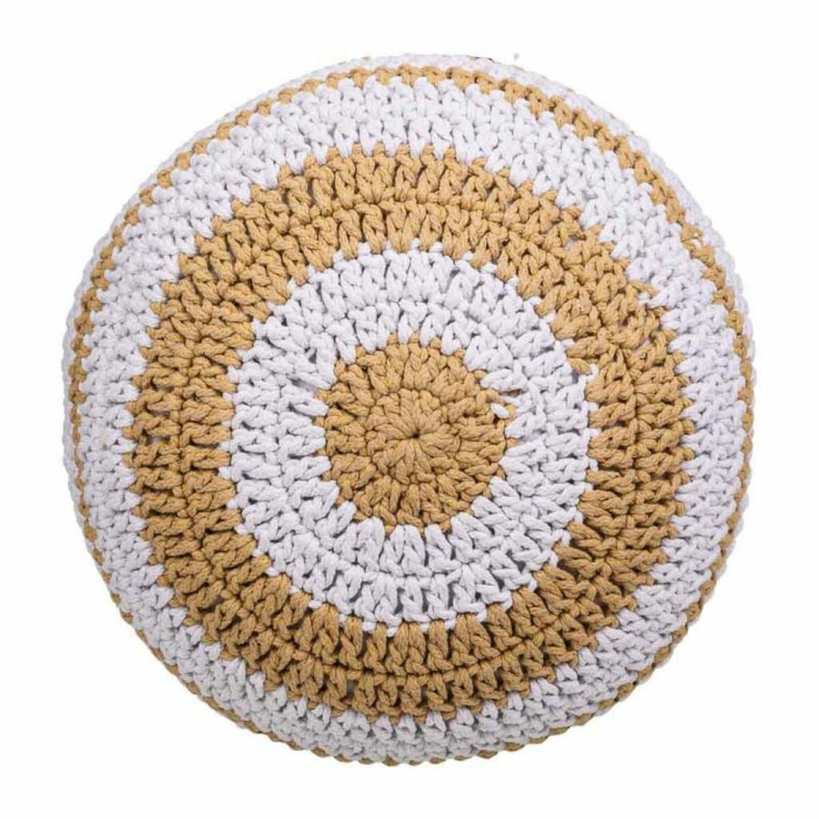 Puf Alexandra House Living Hvid Brun polystyren 45 x 30 x 45 cm #16