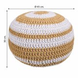Puf Alexandra House Living Hvid Brun polystyren 45 x 30 x 45 cm #21