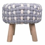 Taburet Alexandra House Living Hvid Gr Bambus Svamp Tr MDF 40 x 36 x 40 cm #11