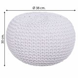 Puf Alexandra House Living Hvid polystyren 38 x 30 x 38 cm #21