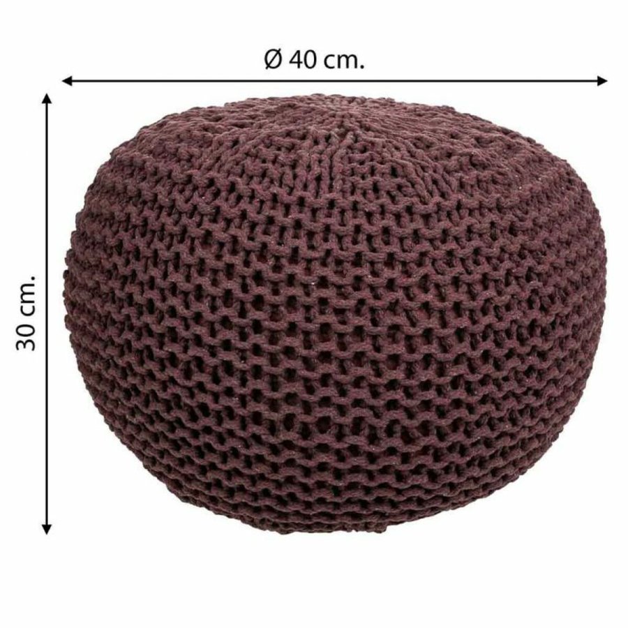 Puf Alexandra House Living Mrkebrun polystyren 40 x 30 x 40 cm #21