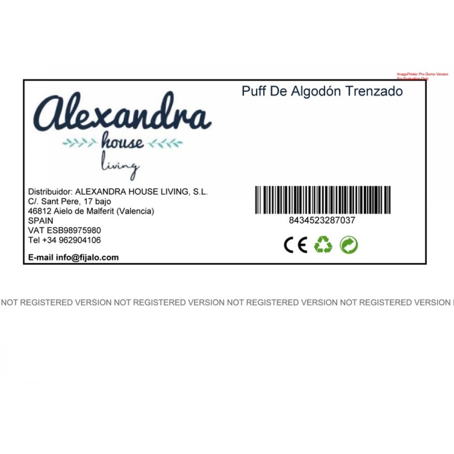 Puf Alexandra House Living Sort polystyren 45 x 30 x 45 cm #6