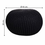 Puf Alexandra House Living Sort polystyren 45 x 30 x 45 cm #21