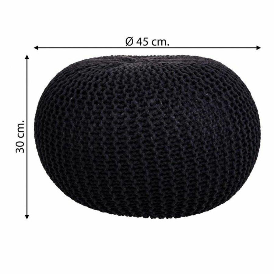 Puf Alexandra House Living Sort polystyren 45 x 30 x 45 cm #21