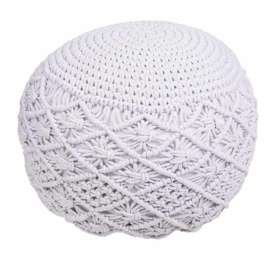 Puf Alexandra House Living Hvid polystyren 45 x 33 x 45 cm #1