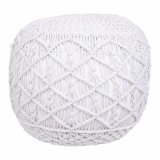 Puf Alexandra House Living Hvid polystyren 45 x 40 x 45 cm #1
