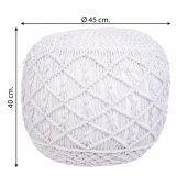 Puf Alexandra House Living Hvid polystyren 45 x 40 x 45 cm #21