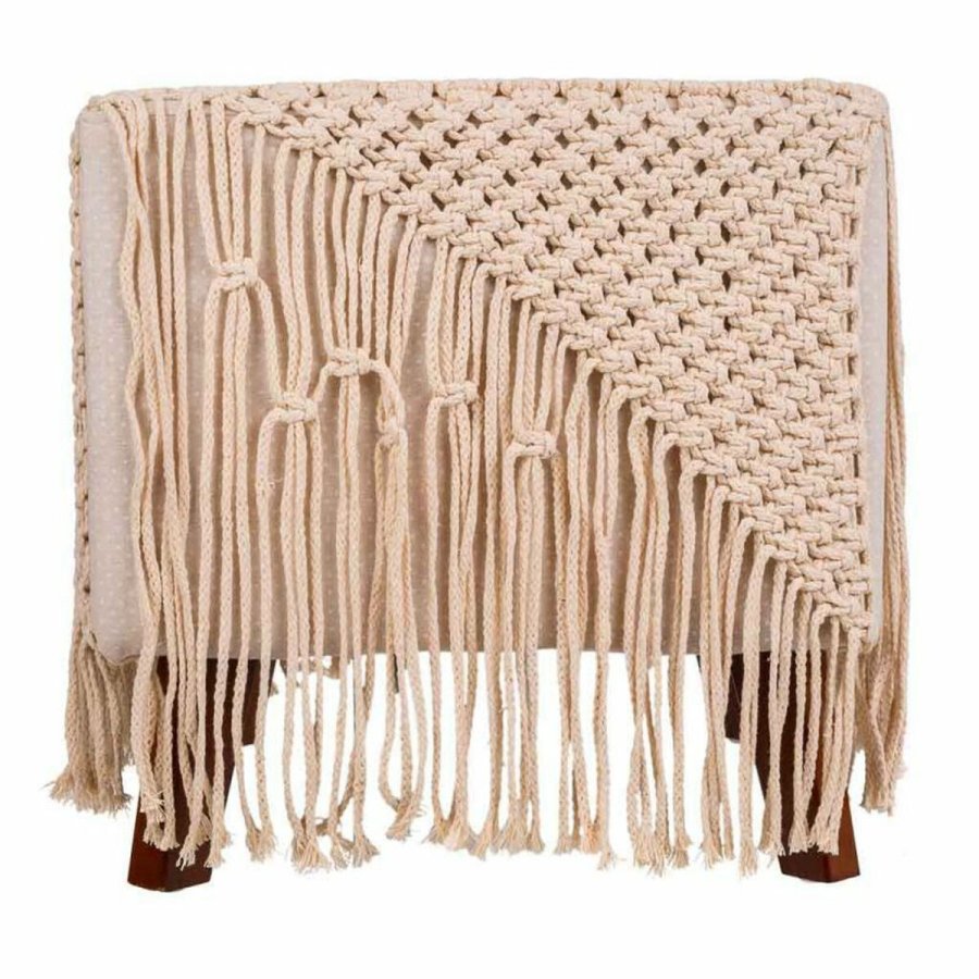 Taburet Alexandra House Living Fldefarvet Bambus Svamp Tr MDF 45 x 45 x 45 cm #11