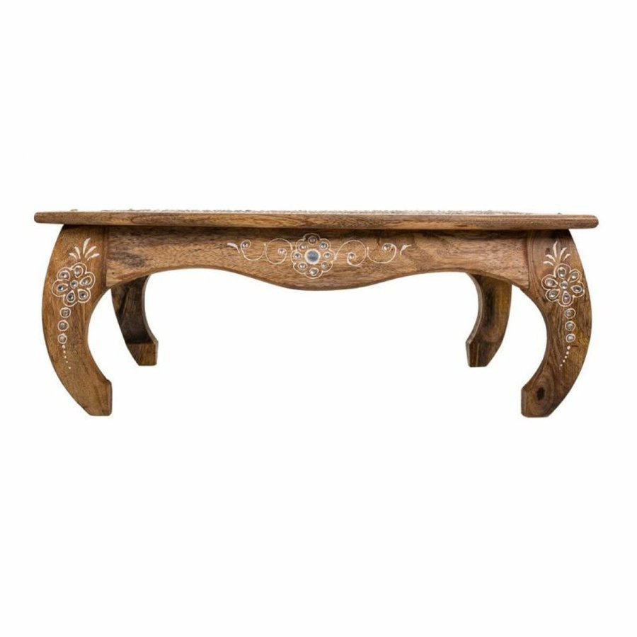 Sofabord Alexandra House Living Hvid Natur 45 x 17 x 45 cm #2