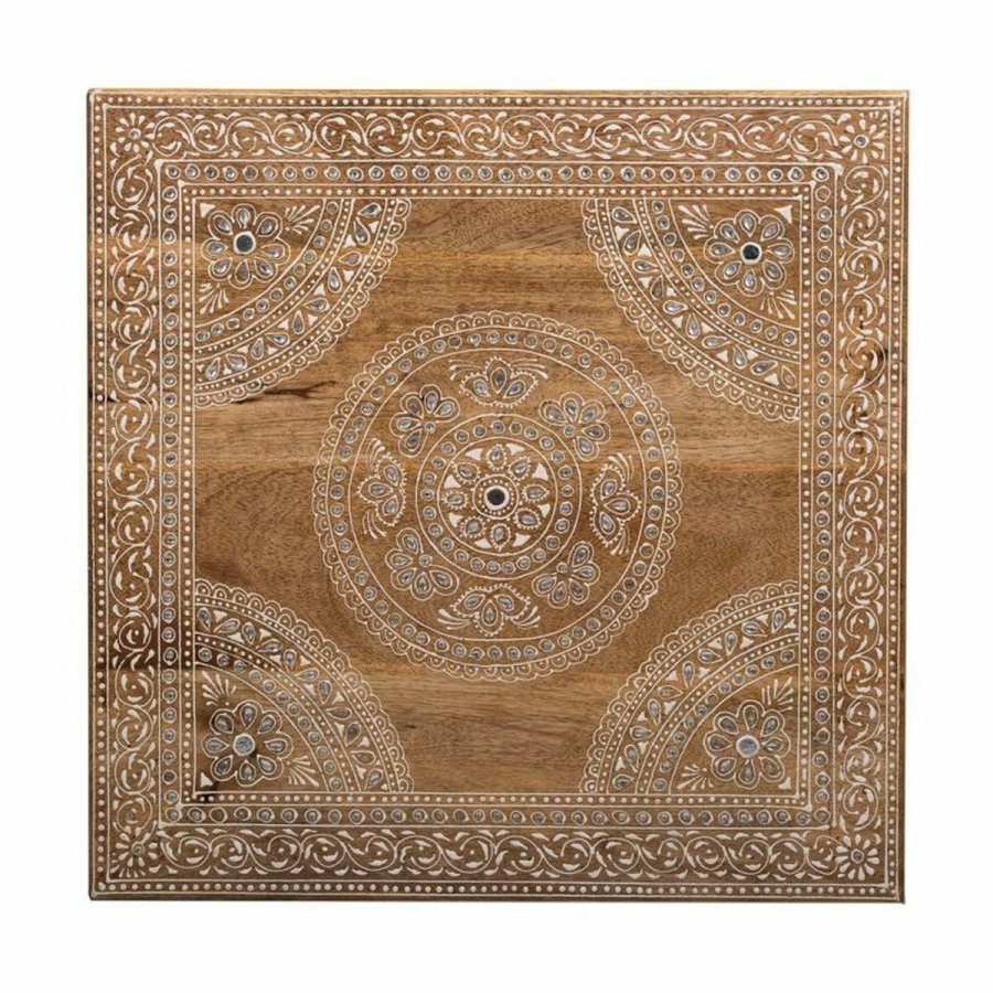 Sofabord Alexandra House Living Hvid Natur 45 x 17 x 45 cm #4