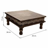 Sofabord Alexandra House Living Hvid 38 x 17 x 38 cm #6