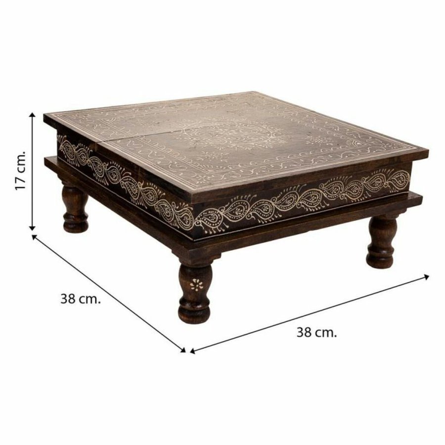 Sofabord Alexandra House Living Hvid 38 x 17 x 38 cm #6