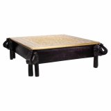 Sofabord Alexandra House Living Sort Gylden 44 x 15 x 44 cm #5