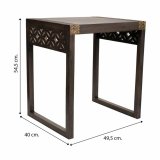 Sofabord Alexandra House Living Gr Gylden 40 x 54 x 49 cm #6