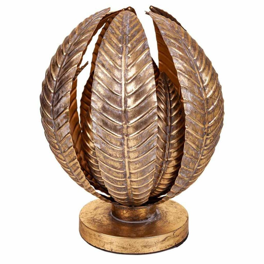 Bordlampe Alexandra House Living Gylden Jern 35 x 39 x 35 cm #1