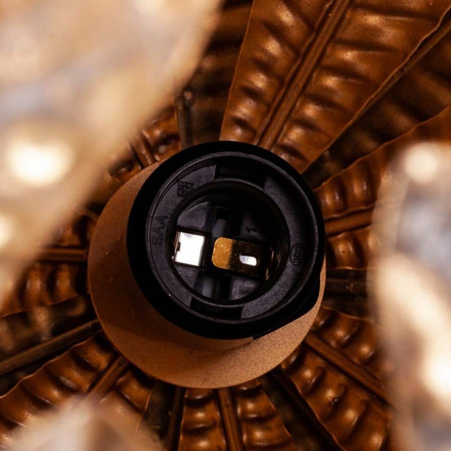 Bordlampe Alexandra House Living Gylden Jern 35 x 39 x 35 cm #5