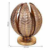 Bordlampe Alexandra House Living Gylden Jern 35 x 39 x 35 cm #6