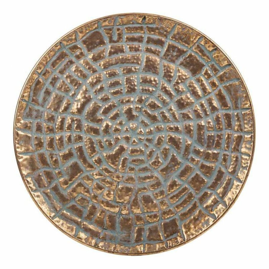 Borddekoration Alexandra House Living Gylden Jern 55 x 5 x 55 cm #3