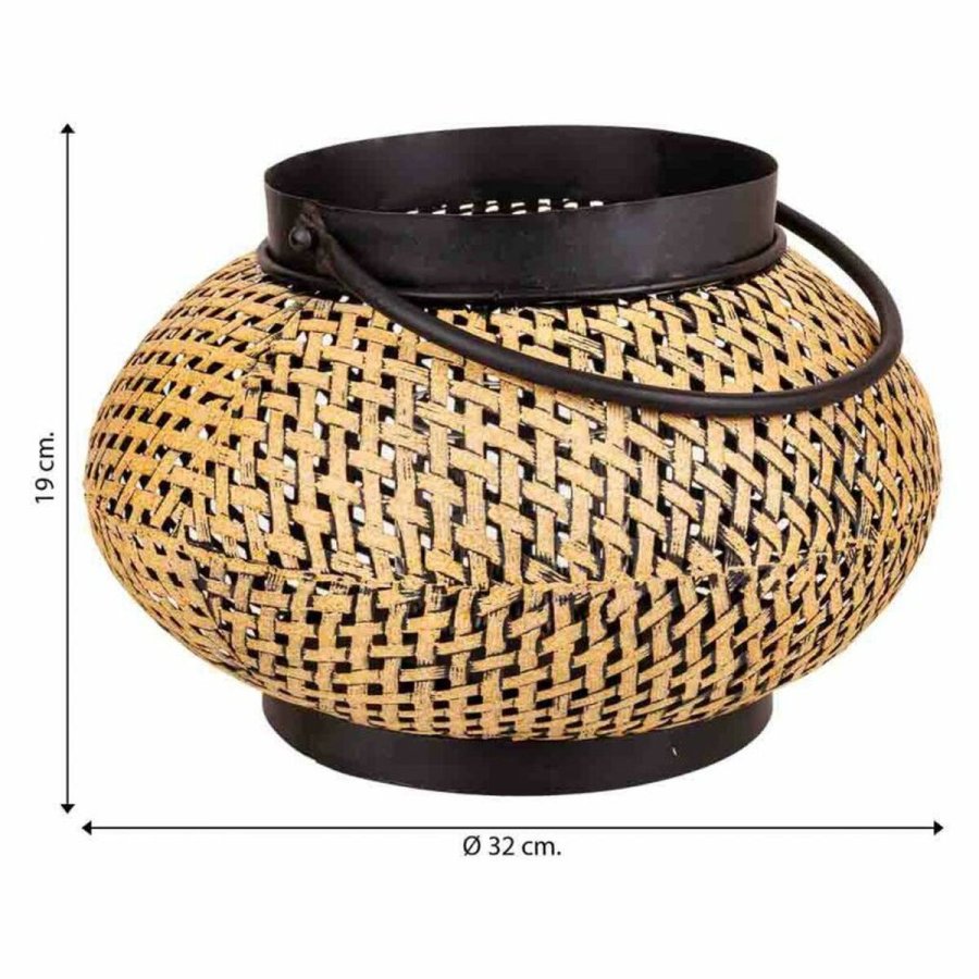 Lyseholder Alexandra House Living Gylden Jern 32 x 19 x 32 cm #6