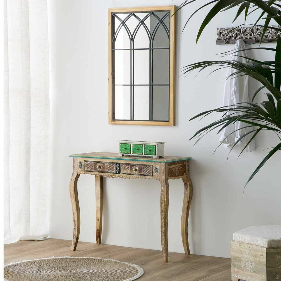 Vgspejl Alexandra House Living Sort 2 x 90 x 60 cm Rektangulr #6