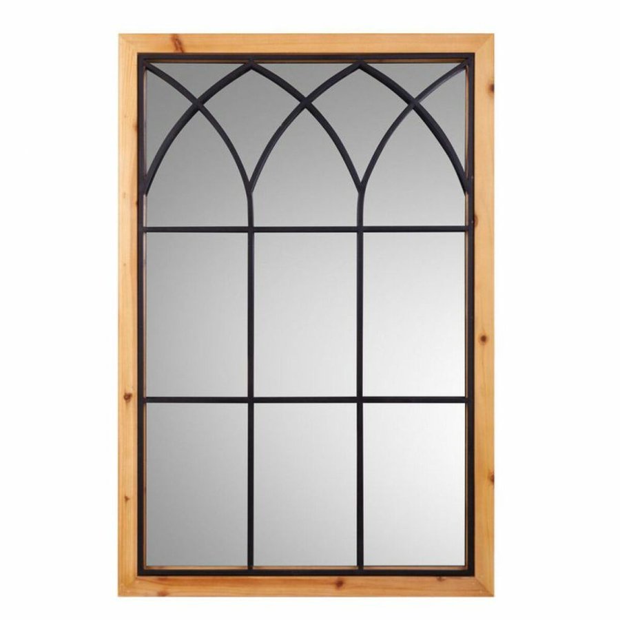 Vgspejl Alexandra House Living Sort 2 x 90 x 60 cm Rektangulr #1