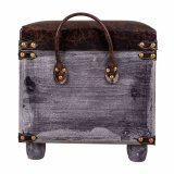 Taburet Alexandra House Living Brun Polyuretan Tr MDF 35 x 40 x 35 cm #21