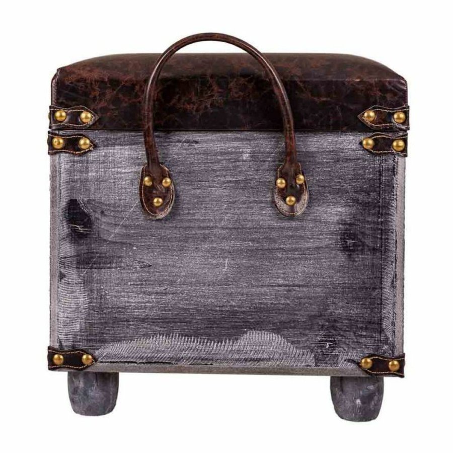 Taburet Alexandra House Living Brun Polyuretan Tr MDF 35 x 40 x 35 cm #21