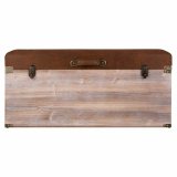 Bl kiste Alexandra House Living Brun Polyuretan Tr MDF 40 x 38 x 80 cm #6
