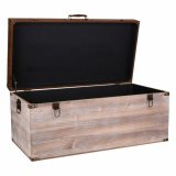 Bl kiste Alexandra House Living Brun Polyuretan Tr MDF 40 x 38 x 80 cm #11