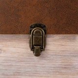 Bl kiste Alexandra House Living Brun Polyuretan Tr MDF 40 x 38 x 80 cm #26