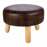 Taburet Alexandra House Living Brun Polyuretan Tr MDF 40 x 29 x 40 cm #1