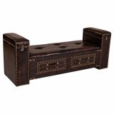 Stol Alexandra House Living Sort Polyuretan Tr MDF 40 x 52 x 130 cm #1