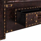 Stol Alexandra House Living Sort Polyuretan Tr MDF 40 x 52 x 130 cm #21