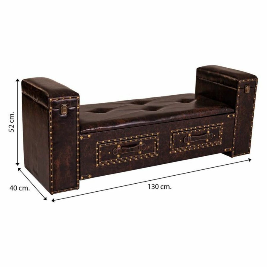 Stol Alexandra House Living Sort Polyuretan Tr MDF 40 x 52 x 130 cm #31