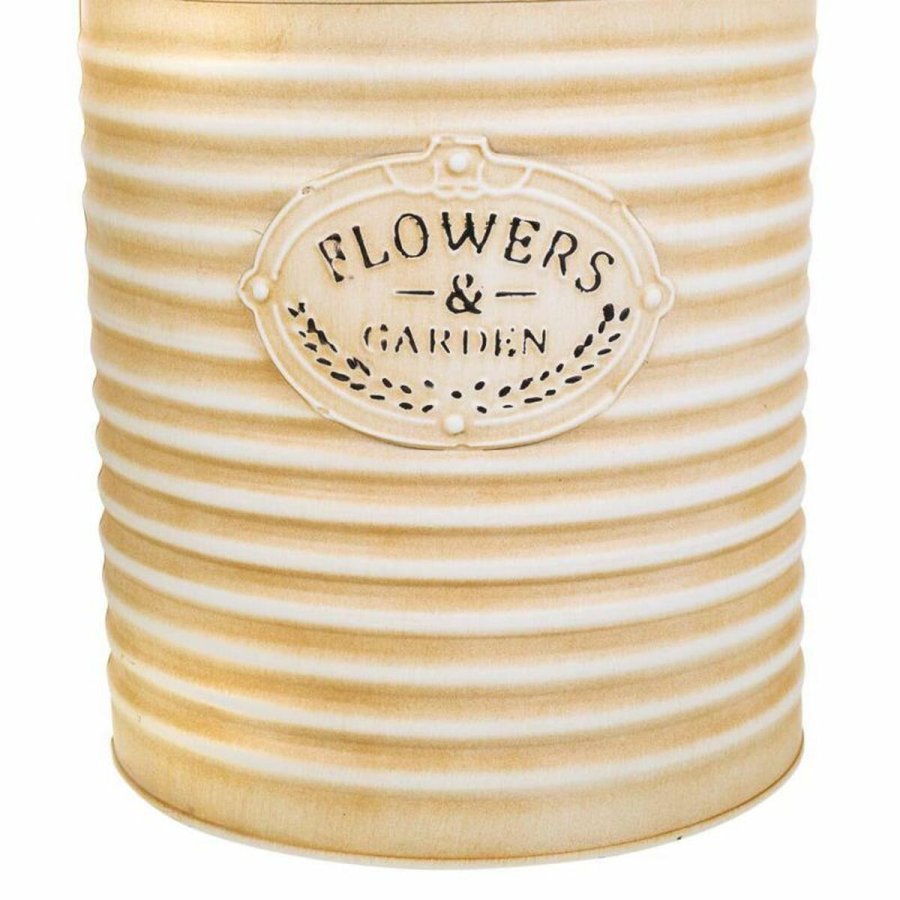 Dekorativ kande Alexandra House Living Hvid Beige Metal Mlkekande 22 x 39 x 25 cm #5