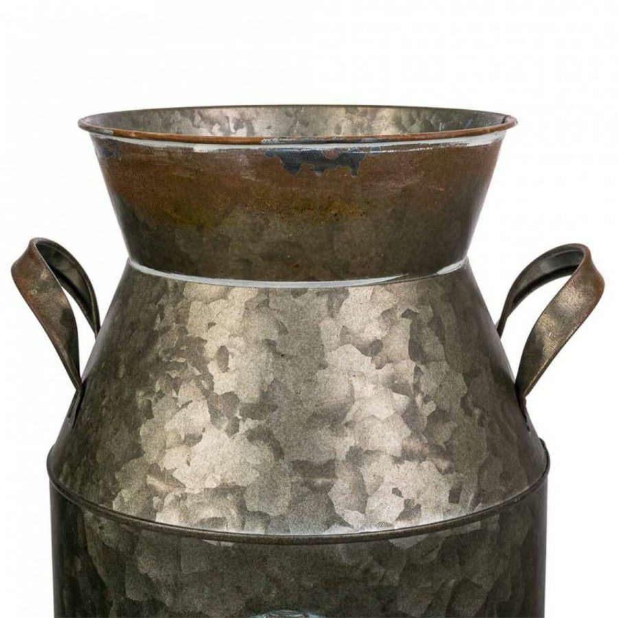 Dekorativ kande Alexandra House Living Metal Mlkekande 22 x 39 x 25 cm #4