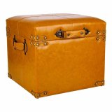 Taburet Alexandra House Living Gul Polyuretan Tr MDF 38 x 35 x 38 cm #1