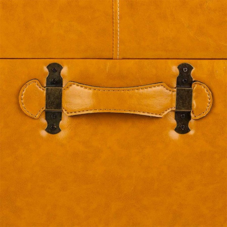 Taburet Alexandra House Living Gul Polyuretan Tr MDF 38 x 35 x 38 cm #26