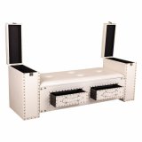Stol Alexandra House Living Hvid Polyuretan Tr MDF 40 x 52 x 130 cm #16